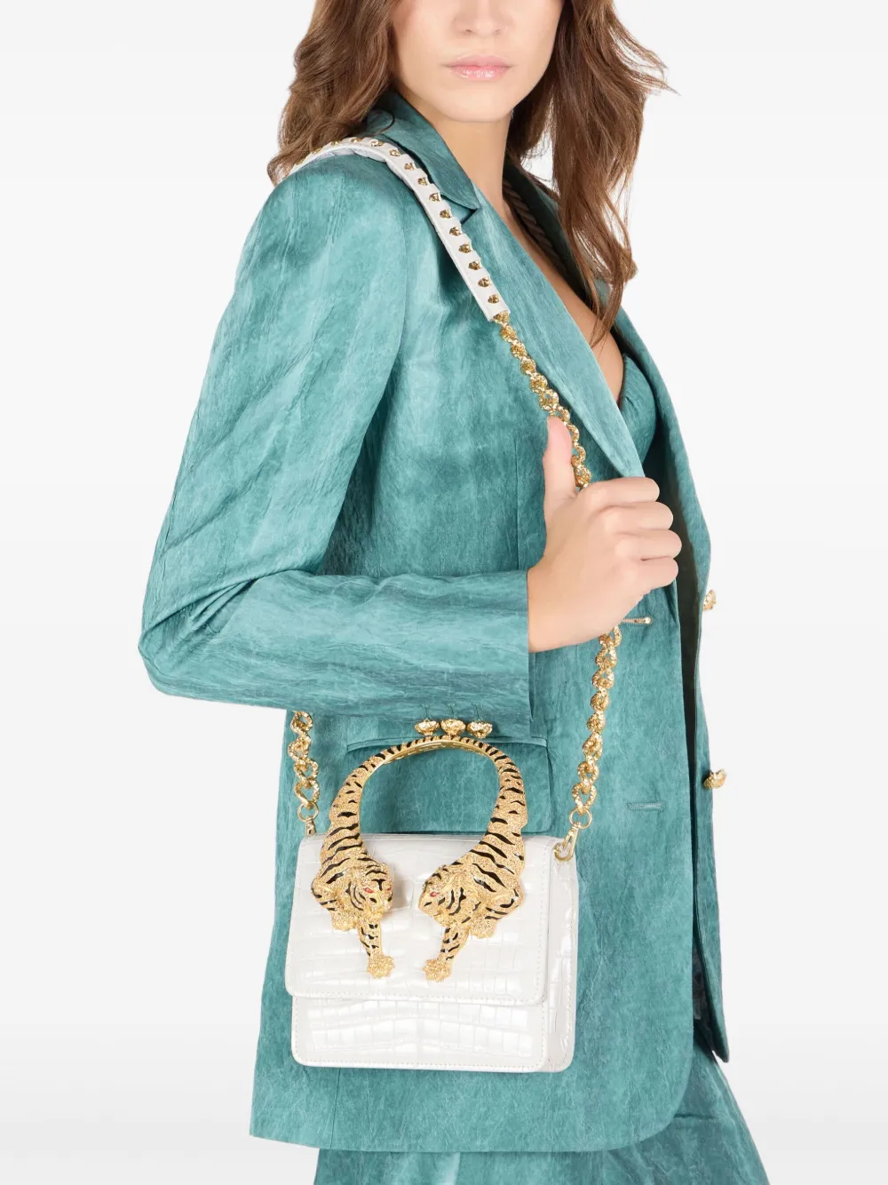 

Маленькая сумка через плечо Roar Roberto Cavalli, белый
