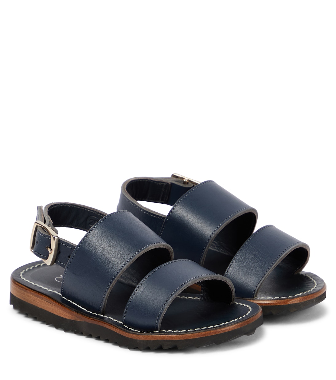 

Кожаные сандалии Bonpoint, Storm Grey