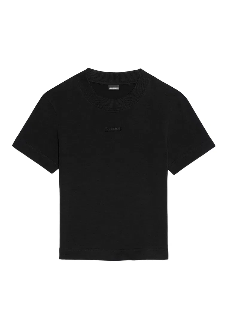 Футболка женская с коротким рукавом, модель 241JS133-2031-990, черная Jacquemus