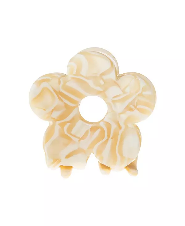 

Маленькая заколка-краб для волос в виде цветка от Адины Эден By Adina Eden, beige