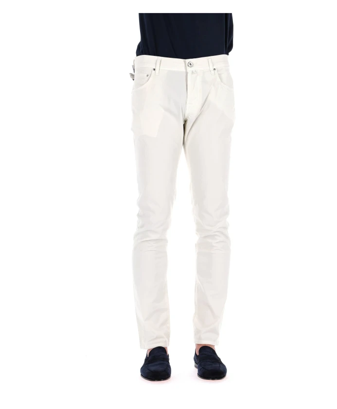 

Джинсы Nick Fit из кремового хлопка Jacob Cohã«N, бежевый