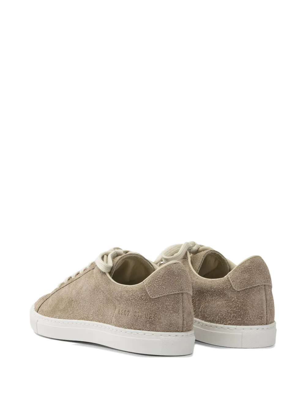 Замшевые кеды на шнуровке Achilles Common Projects, нейтральный — фото 4