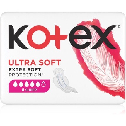 

Ультрамягкие супер-подушечки - 8 подушечек Kotex