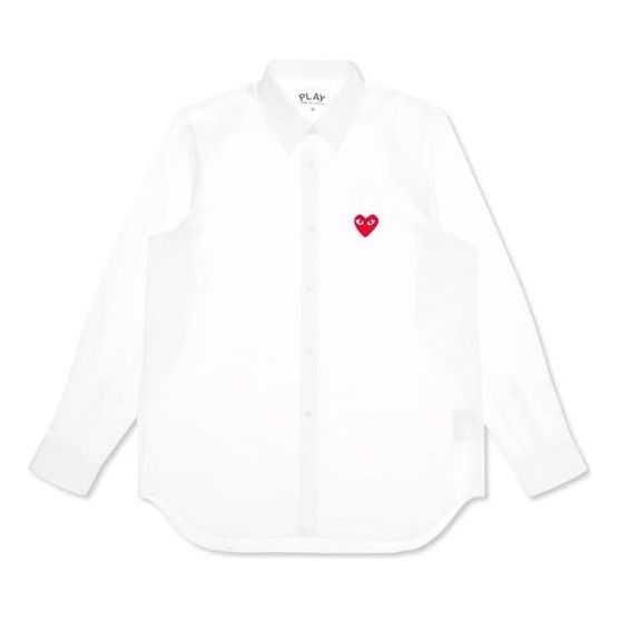 

Рубашка (WMNS) COMME des GARCONS PLAY Shirt Red Emblem 'White'