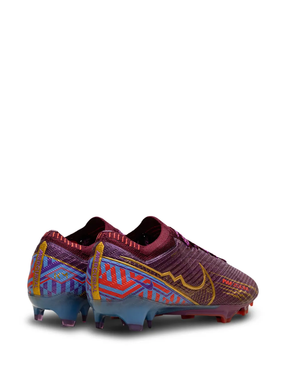 Кроссовки Zoom Mercurial Vapor 15 Elite KM FG Cleats Mbappe Dark Beet Nike, фиолетовый — фото 4