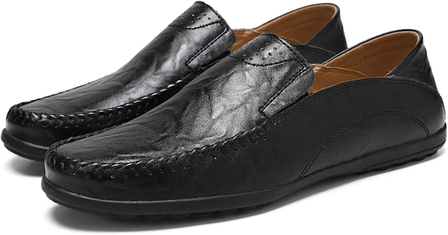 Мужские лоферы повседневные Modern Slip On Loafers, Black DHFIRUFSHLO — фото 2