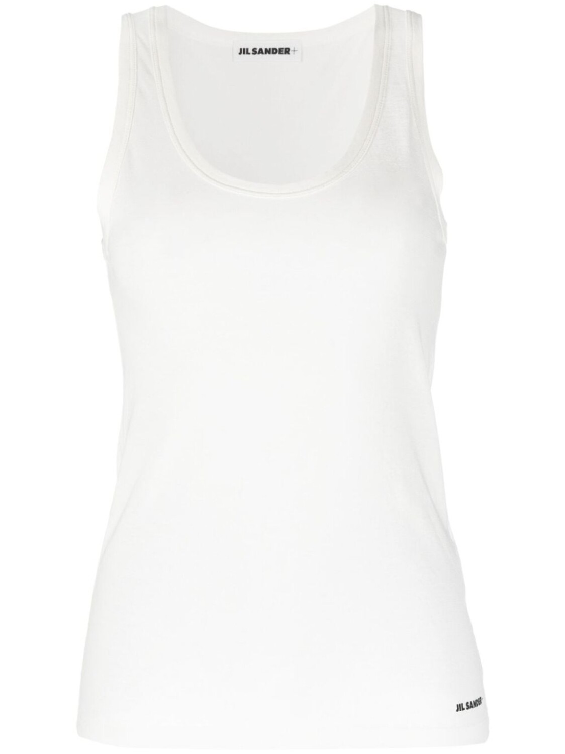 

Jil Sander топ с логотипом, белый