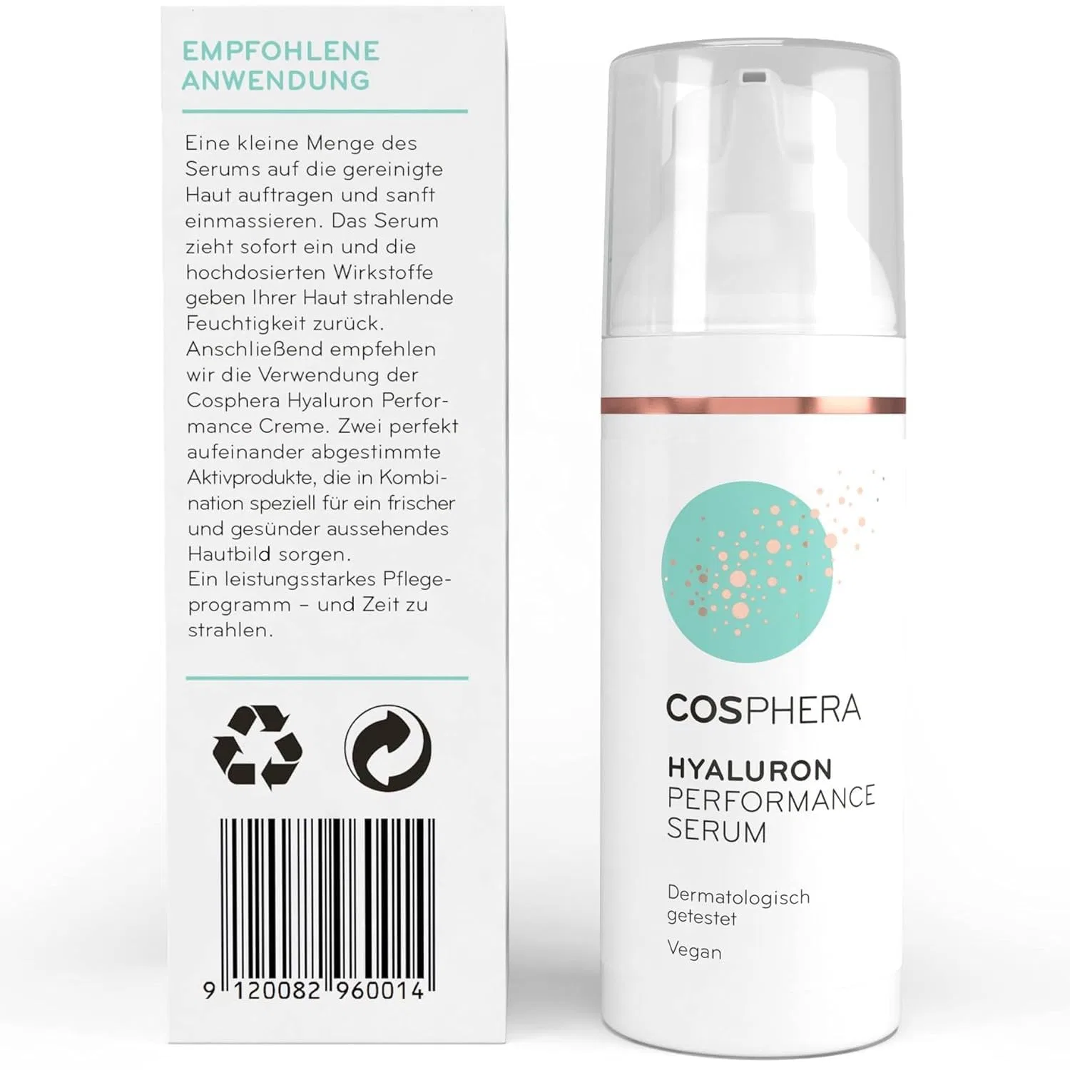 Сыворотка Cosphera — Веганская высокодозированная с гиалуроновой кислотой «Hyaluron Performance» от, 50 мл — фото 3