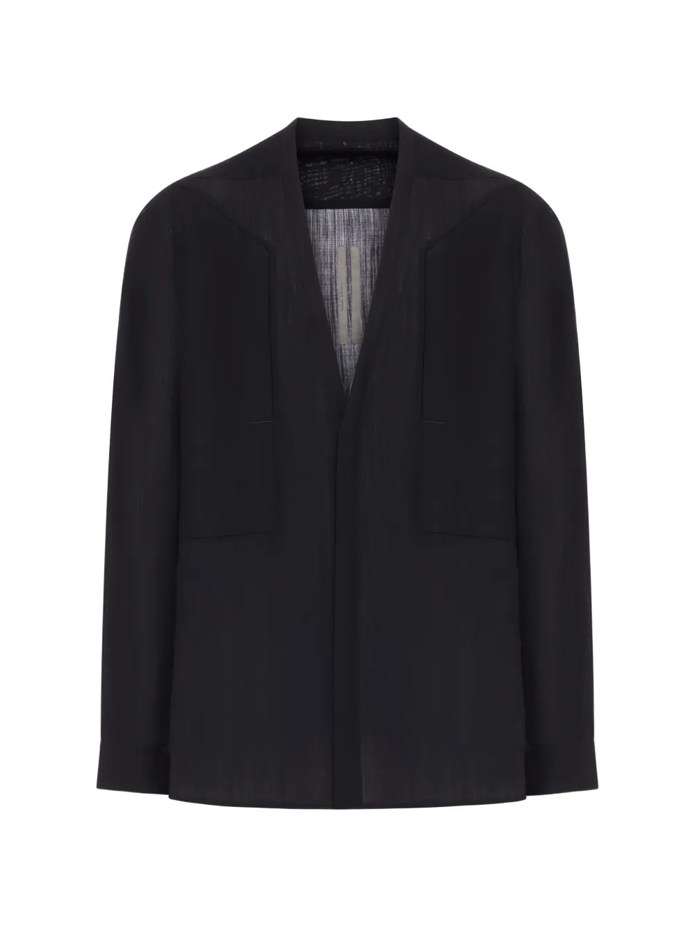 

Рубашка без воротника Rick Owens, черный