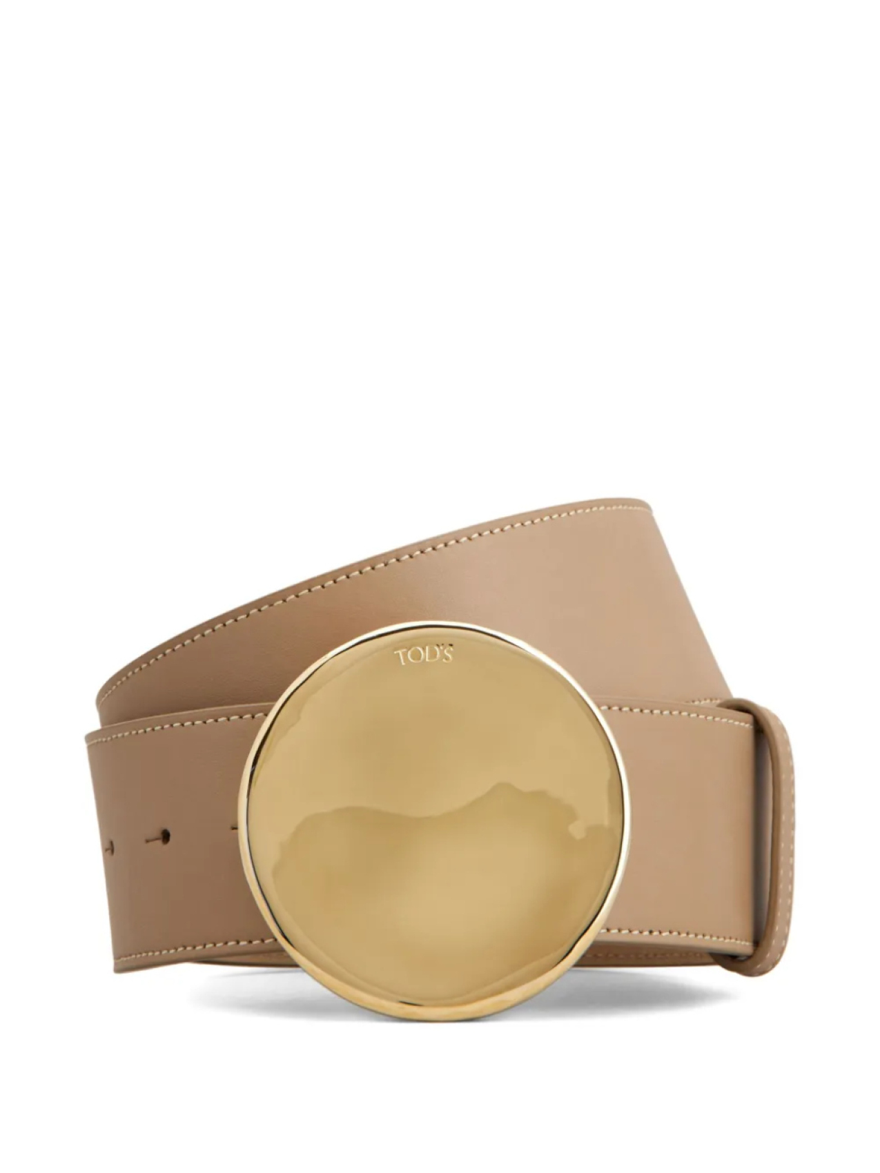 

Tod's ремень с круглой пряжкой, коричневый