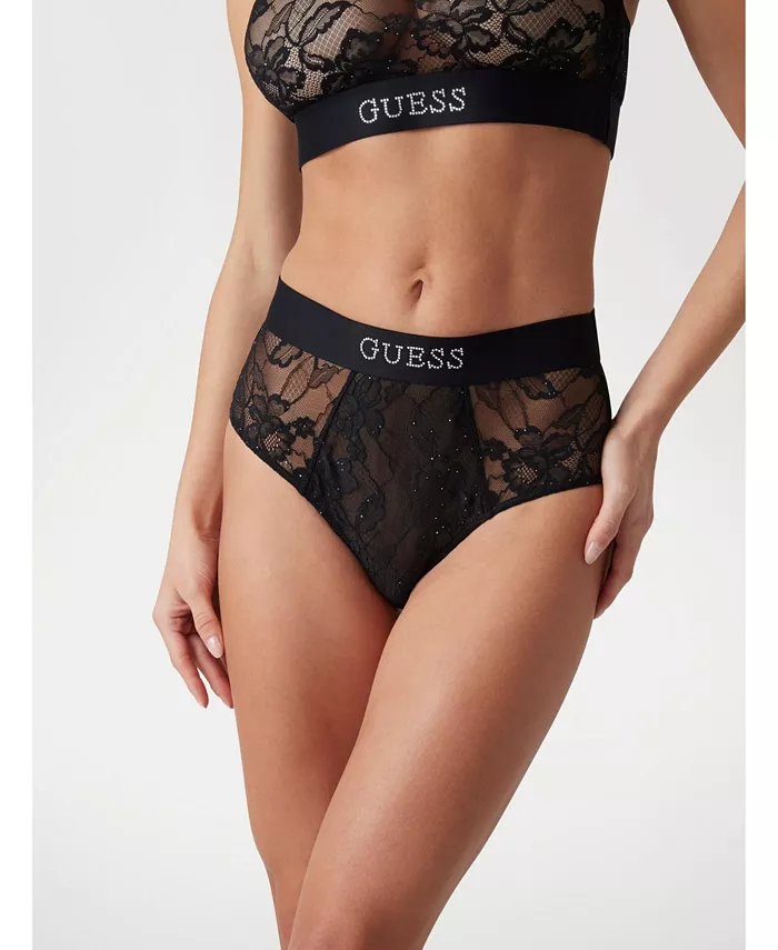 

Женские трусики Sara с высокой талией GUESS, черный