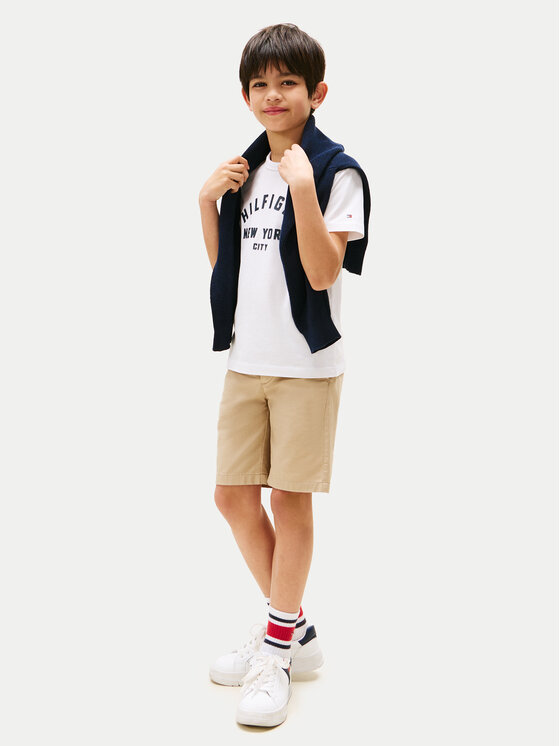 Футболка обычного кроя Curved Graphic KB0KB09800 Tommy Hilfiger, белый — фото 2