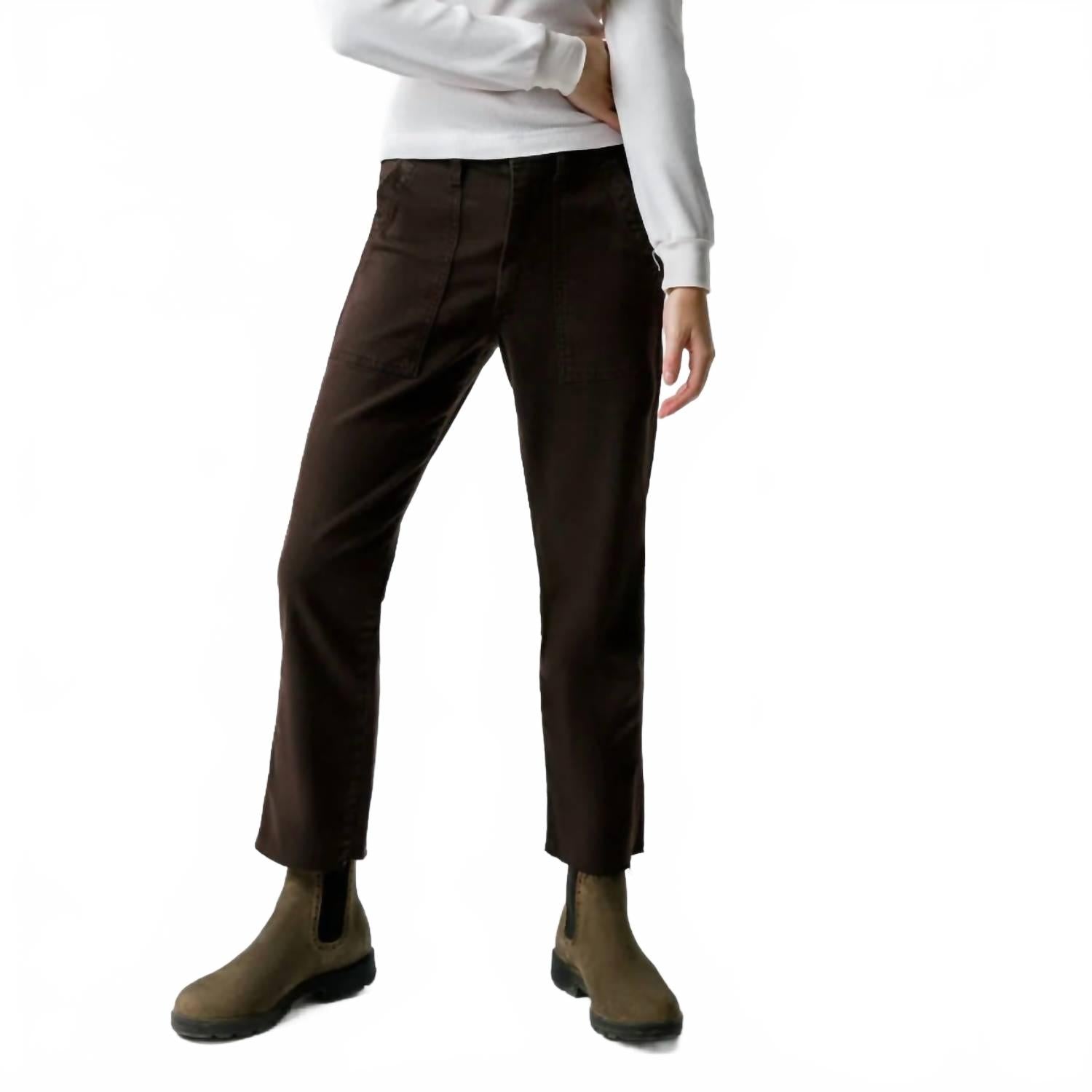 

Армейские брюки в цвете эспрессо AMO, Espresso