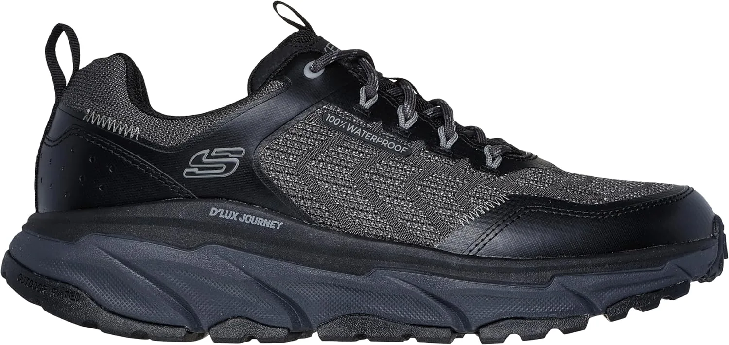 Мужские походные кроссовки Skechers D'lux Journey Defender Stitch, черный — фото 2