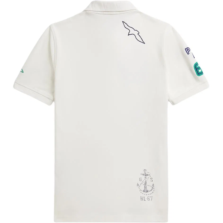 Поло детское классическое Polo Ralph Lauren Washed White — фото 3