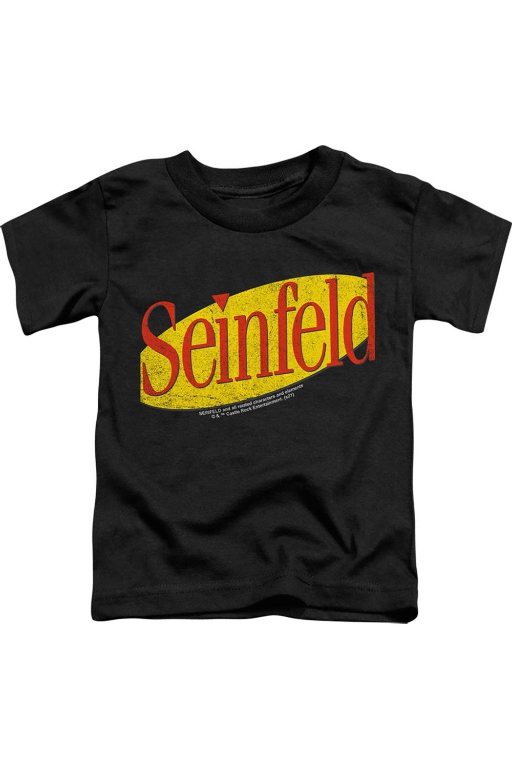 

Футболка с коротким рукавом для малышей с логотипом Seinfeld Gildan, черный