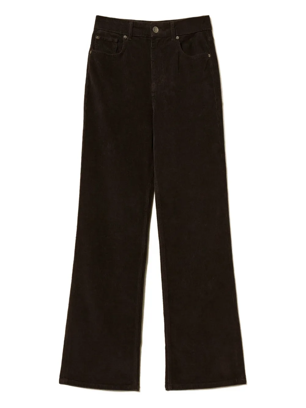 

Вельветовые джинсы с карманами Twinset, черный