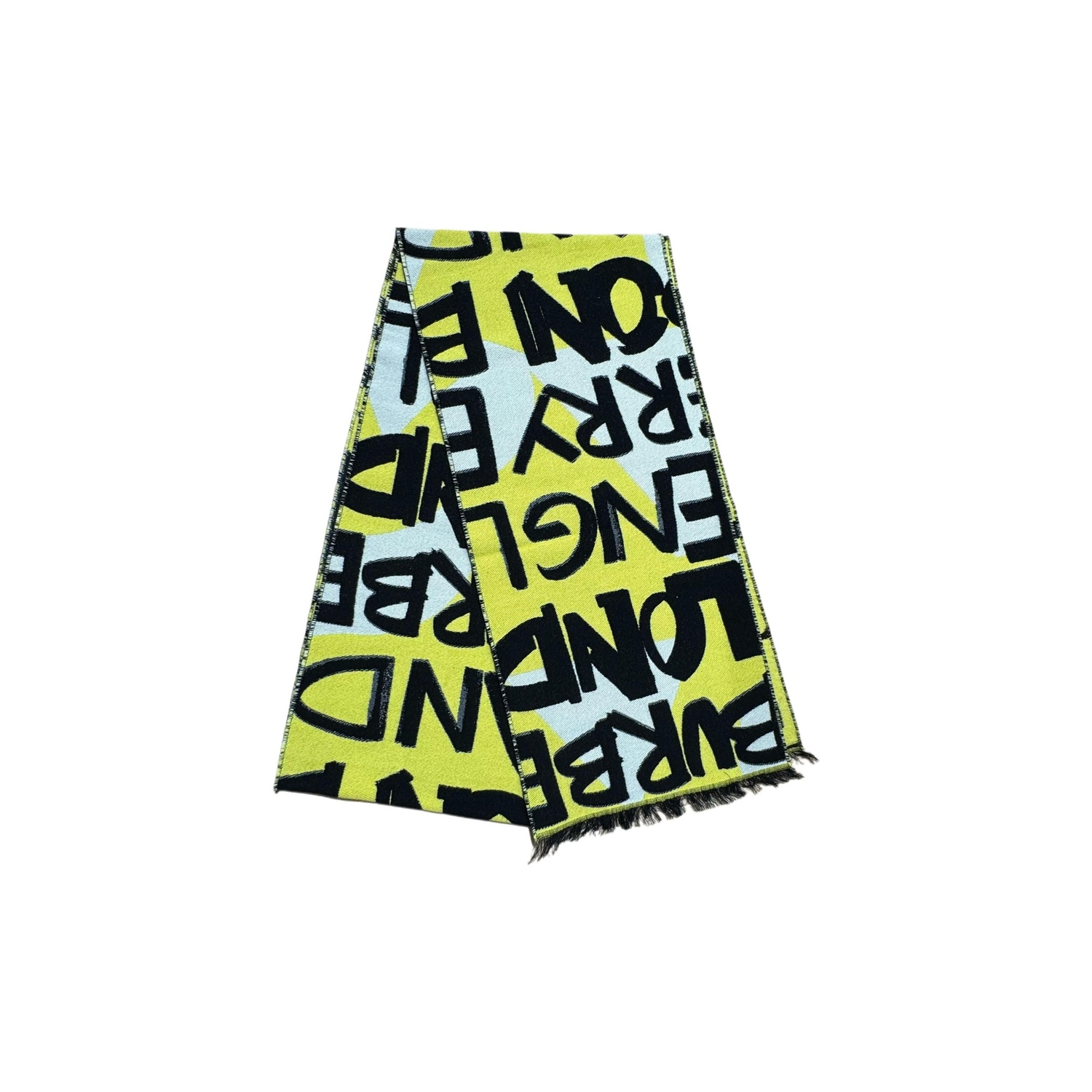 

Burberry Хлопковый вязаный шарф унисекс желтый, Yellow