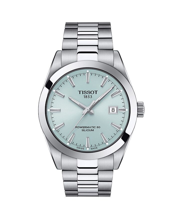 

Часы Tissot Gentleman Powermatic 80, кремниевые, 40 мм, синий