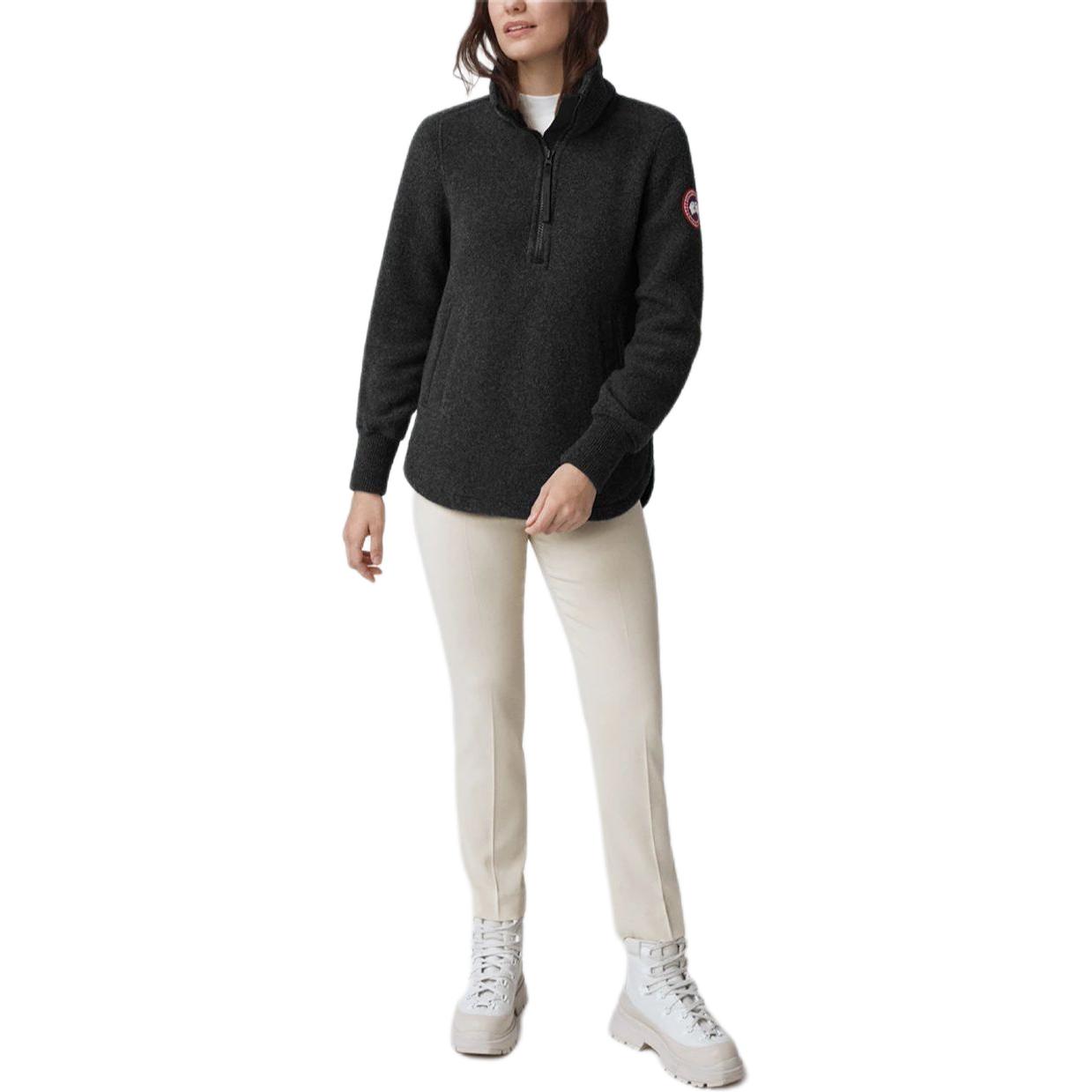 Severn Полузип Свитер Kind Fleece Свитер Женский Черный Canada Goose — фото 3