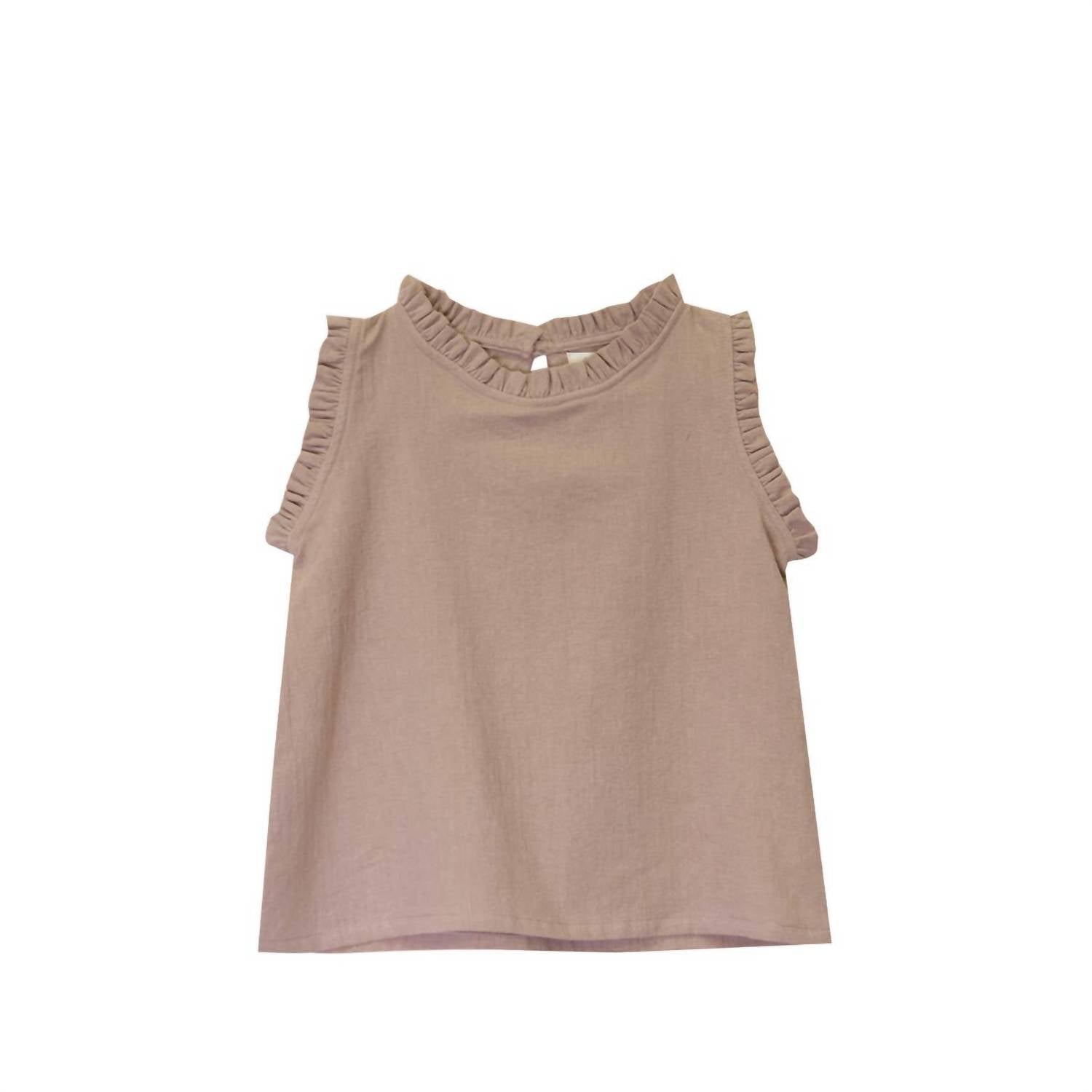 

Детская блузка с рюшами на воротнике в цвете dirt Go Gently Nation, Dirt