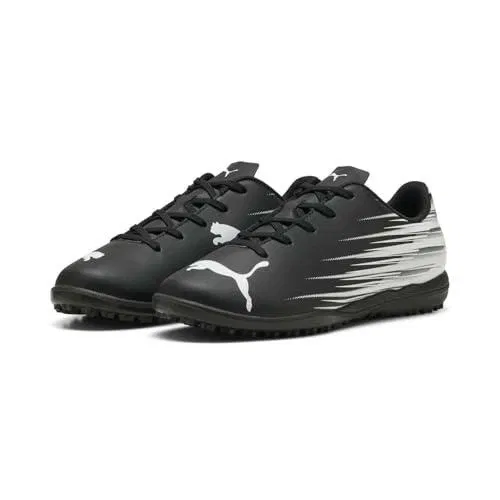 Детские футбольные бутсы Puma Attacanto II TT JR, черный/белый, размер 23.0cm - 36 RU