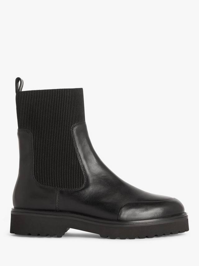 Кожаные ботинки челси Purcie John Lewis, Black