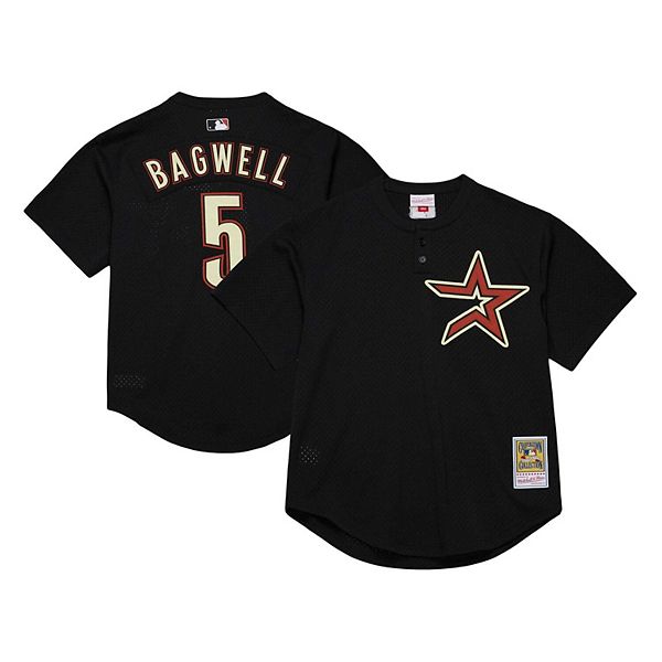 

Мужская черная тренировочная футболка Houston Astros Jeff Bagwell Mitchell & Ness