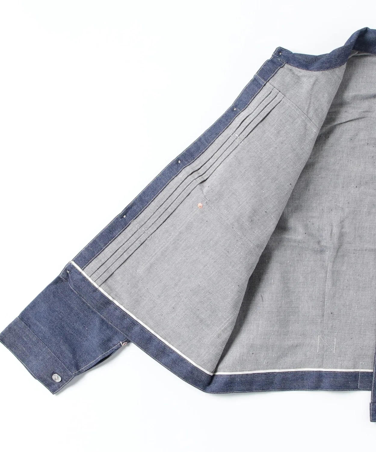 Куртка джинсовая Levi's Vintage Clothing 1879 модель Plaited Blouse Organic, темно-синий — фото 3
