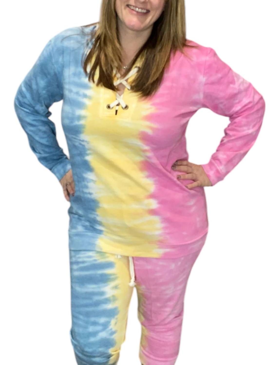 

Толстовка с капюшоном Tie Dye в разноцветном исполнении honeyme, мультиколор