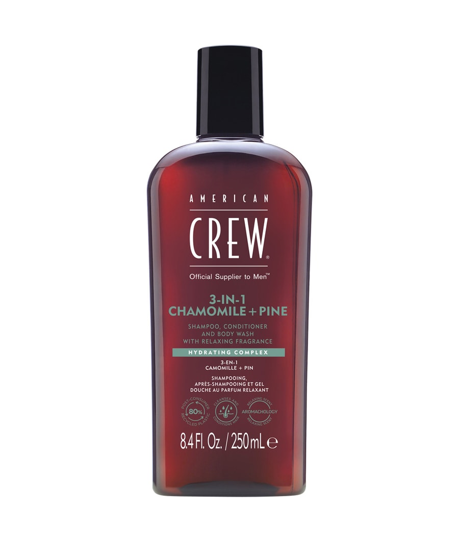 

Шампунь для волос American Crew Hair Care & Body 3in1 Chamomile & Pine, 250 ml