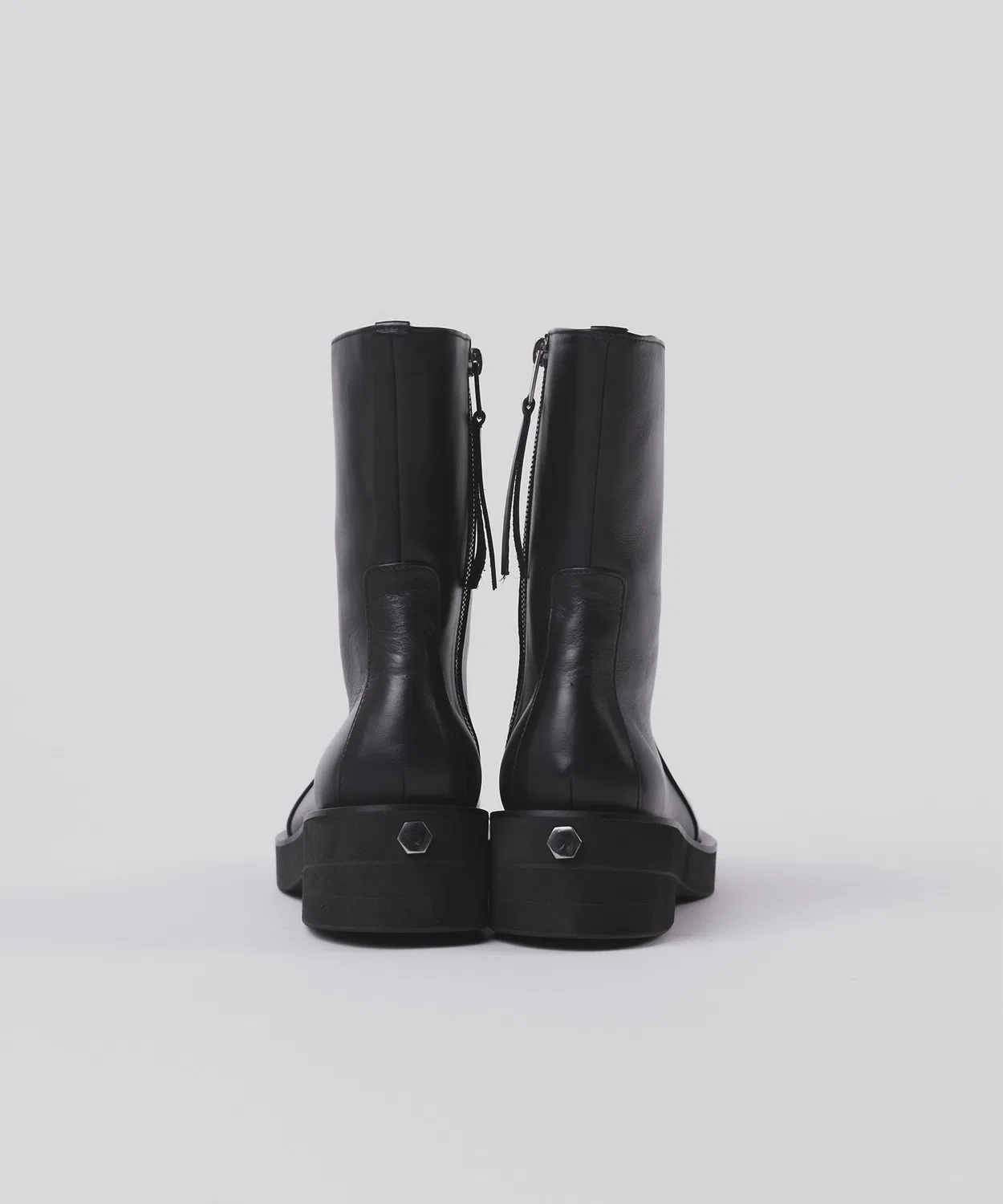 Ботинки ASTRO ZIP с боковой молнией OUAT на платформе Vibram чёрные — фото 4