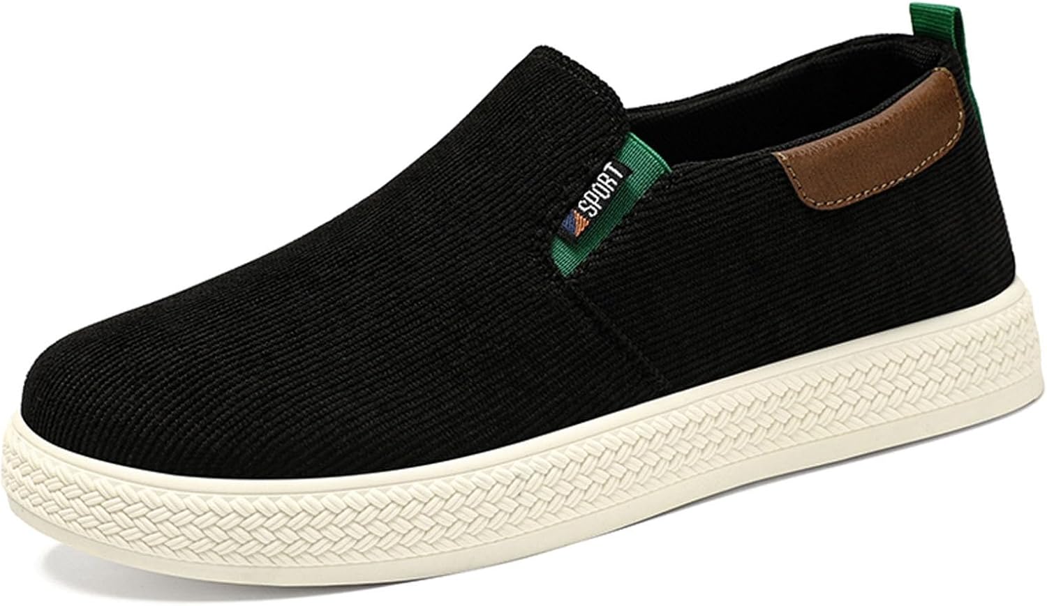 

Мужские дышащие повседневные кроссовки, легкие, удобные, слипоны для прогулок, путешествий и повседневной носки, с мягкой подошвой Generic, черный