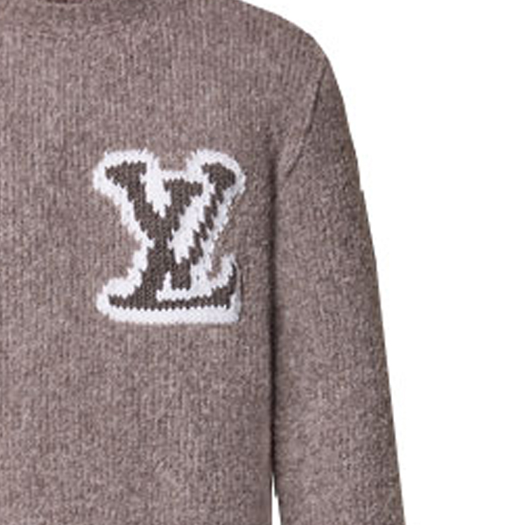 Футболка мужская светло-коричневая LOUIS VUITTON коллекции Осень-Зима 2023 — фото 3