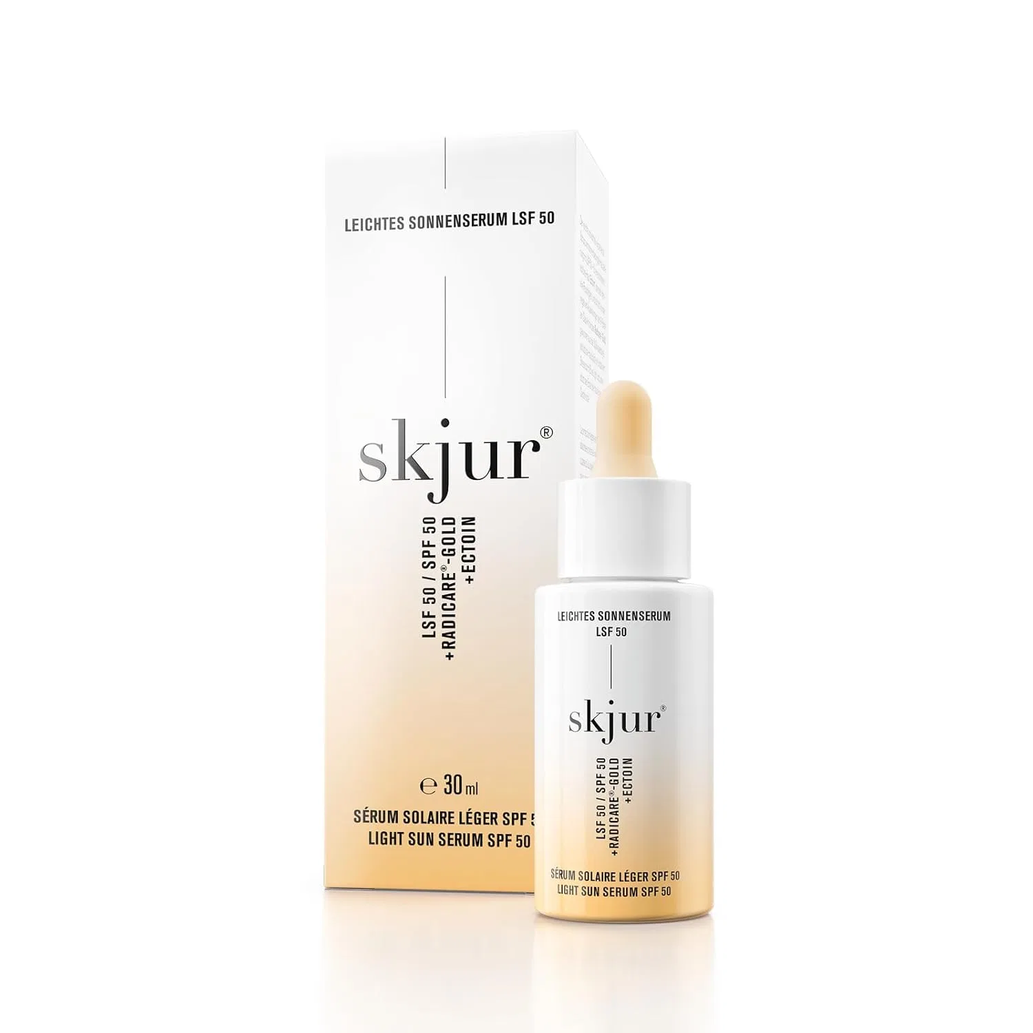 Легкая солнцезащитная сыворотка для лица «Light Sun Serum» SPF 50 от Skjur, 30 мл Skjur