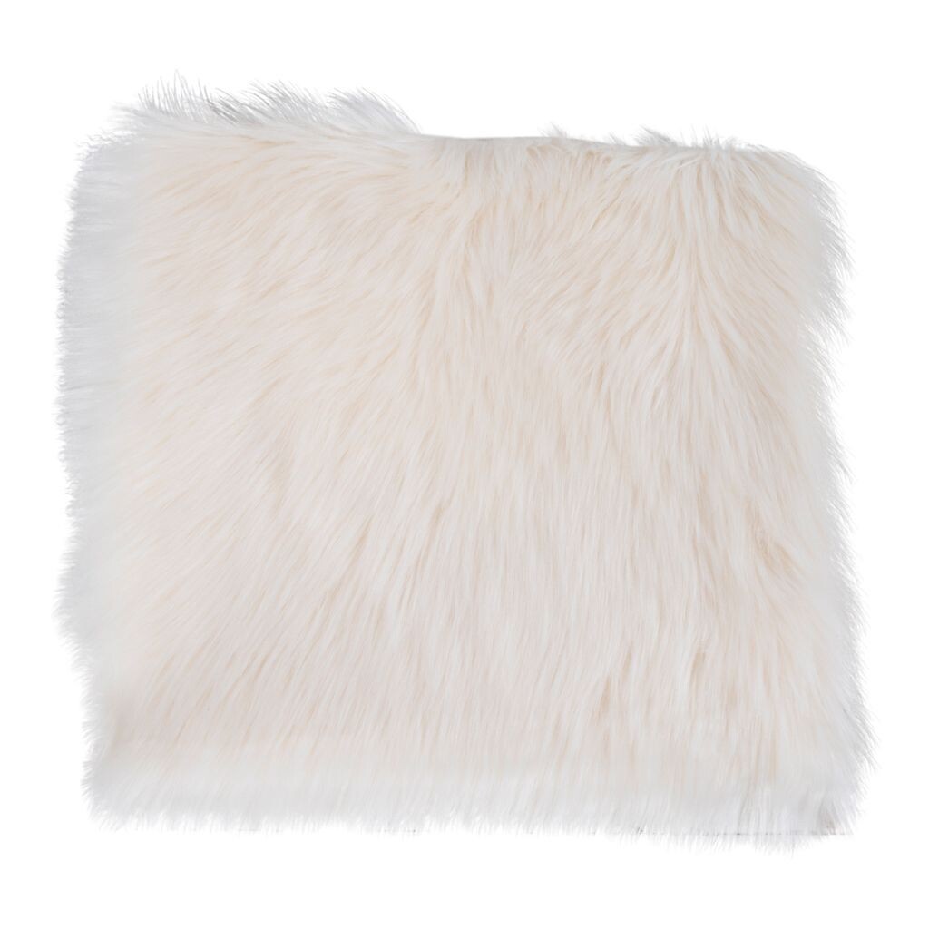 

Подушка Laila из овечьей кожи 40х40 см, имитирующая белый цвет ebuy24