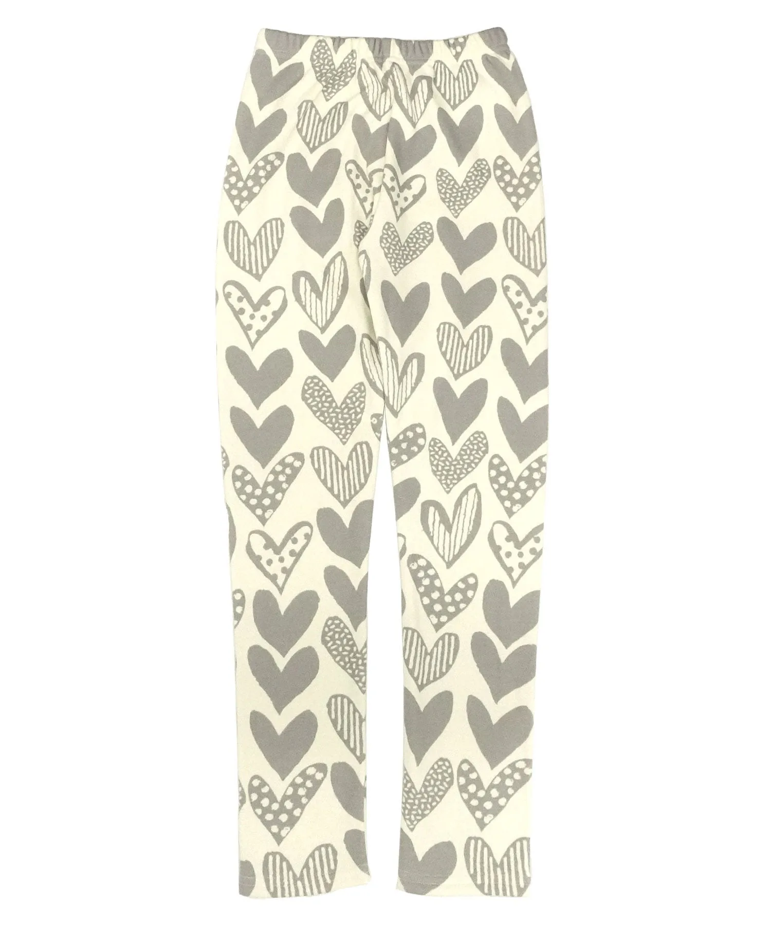 Эластичные леггинсы на флисовой подкладке для детей, девочек и мальчиков, Bee Bee, Heart on white background — фото 3