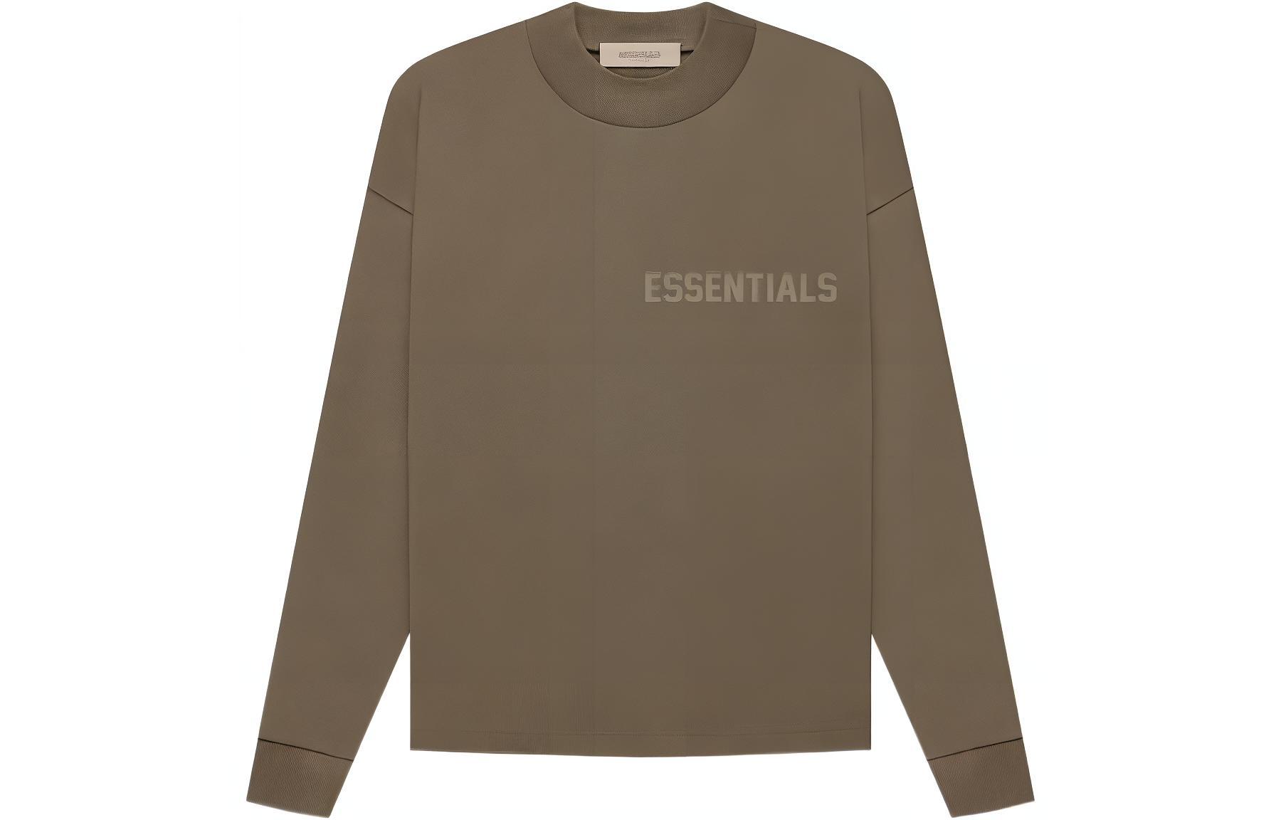 

Футболка с длинным рукавом Fear Of God Essentials, Древесный кофе