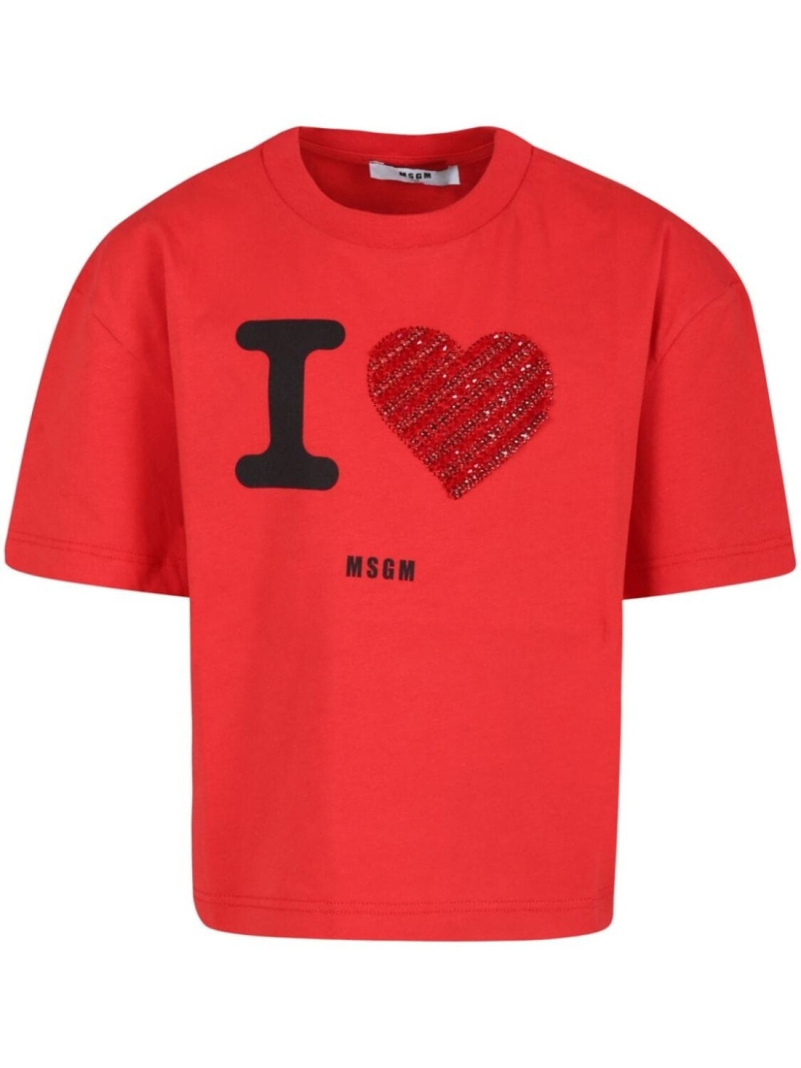 

MSGM Kids футболка с логотипом, красный