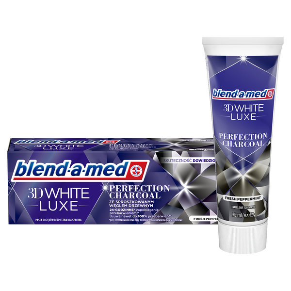 

Зубная паста с древесным углем, 75 мл Blend-A-Med 3D white luxe perfection charcoal