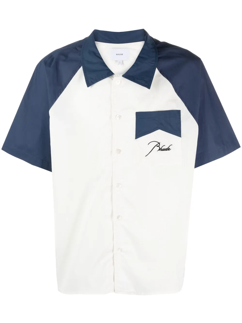 

Рубашка в двух тонах RHUDE, белый