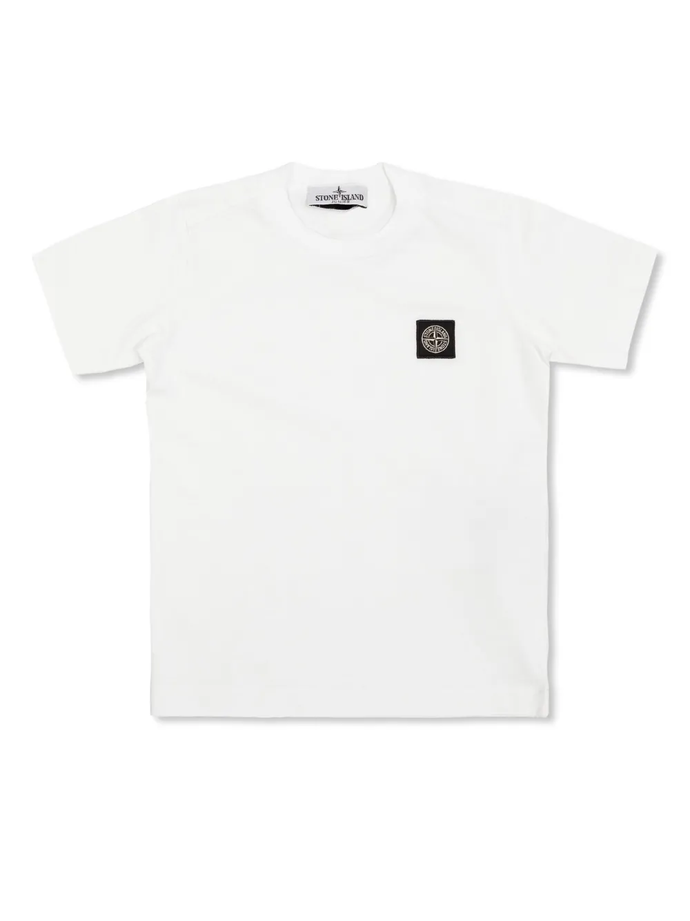 

Футболка с логотипом Stone Island Junior, белый