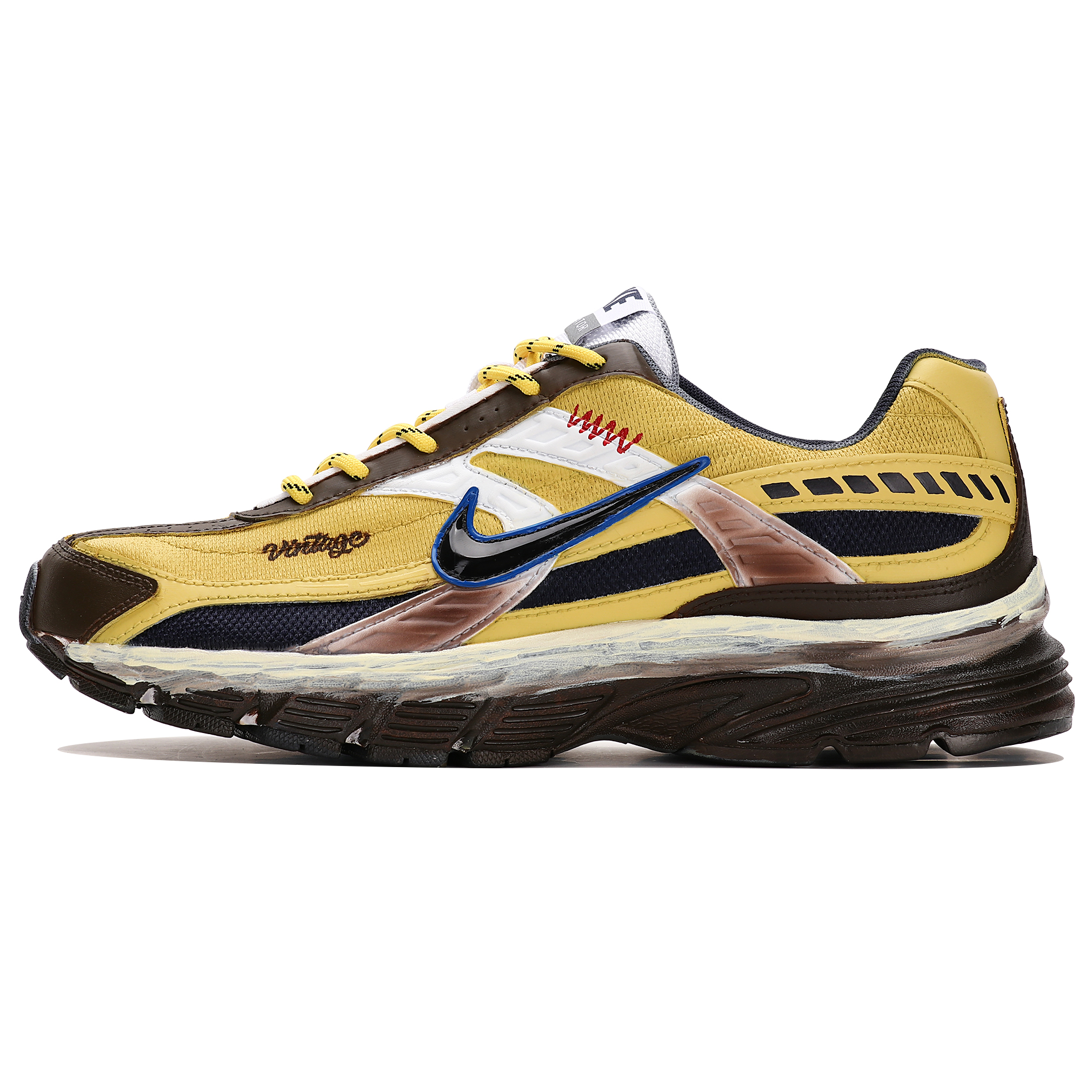 

Nike Кроссовки Initiator с низкой амортизацией, износостойкие, мужские, желто-коричневые