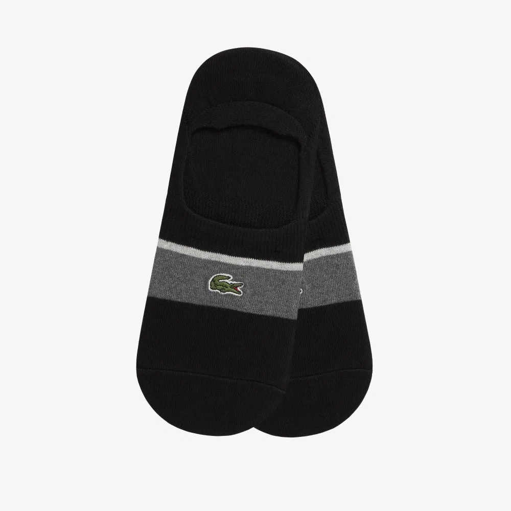 Мужские носки-невидимки с цветными блоками от Lacoste