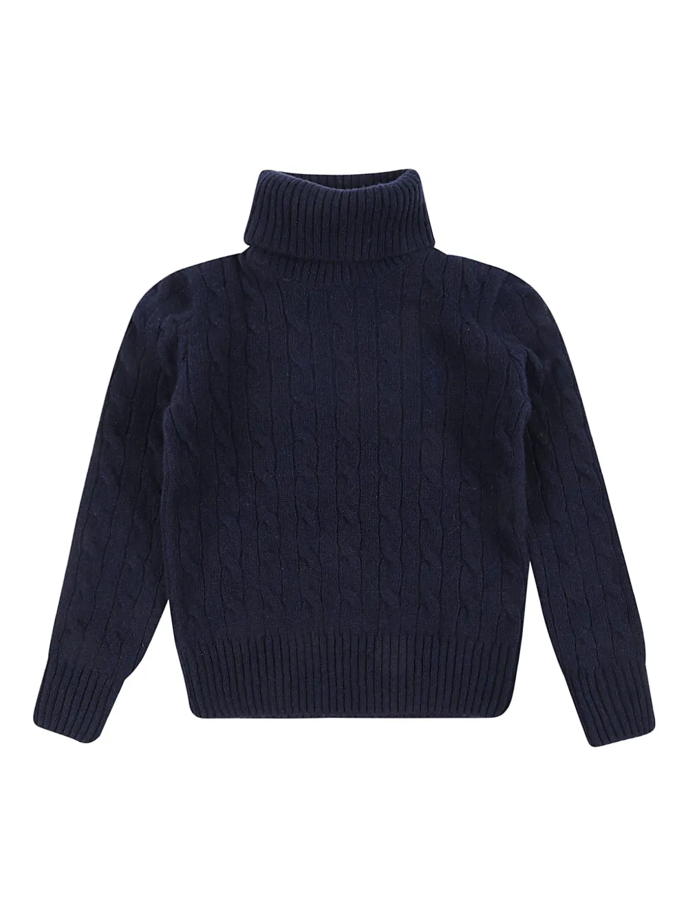 

Свитер фактурной вязки с высоким воротником POLO RALPH LAUREN KIDS, синий