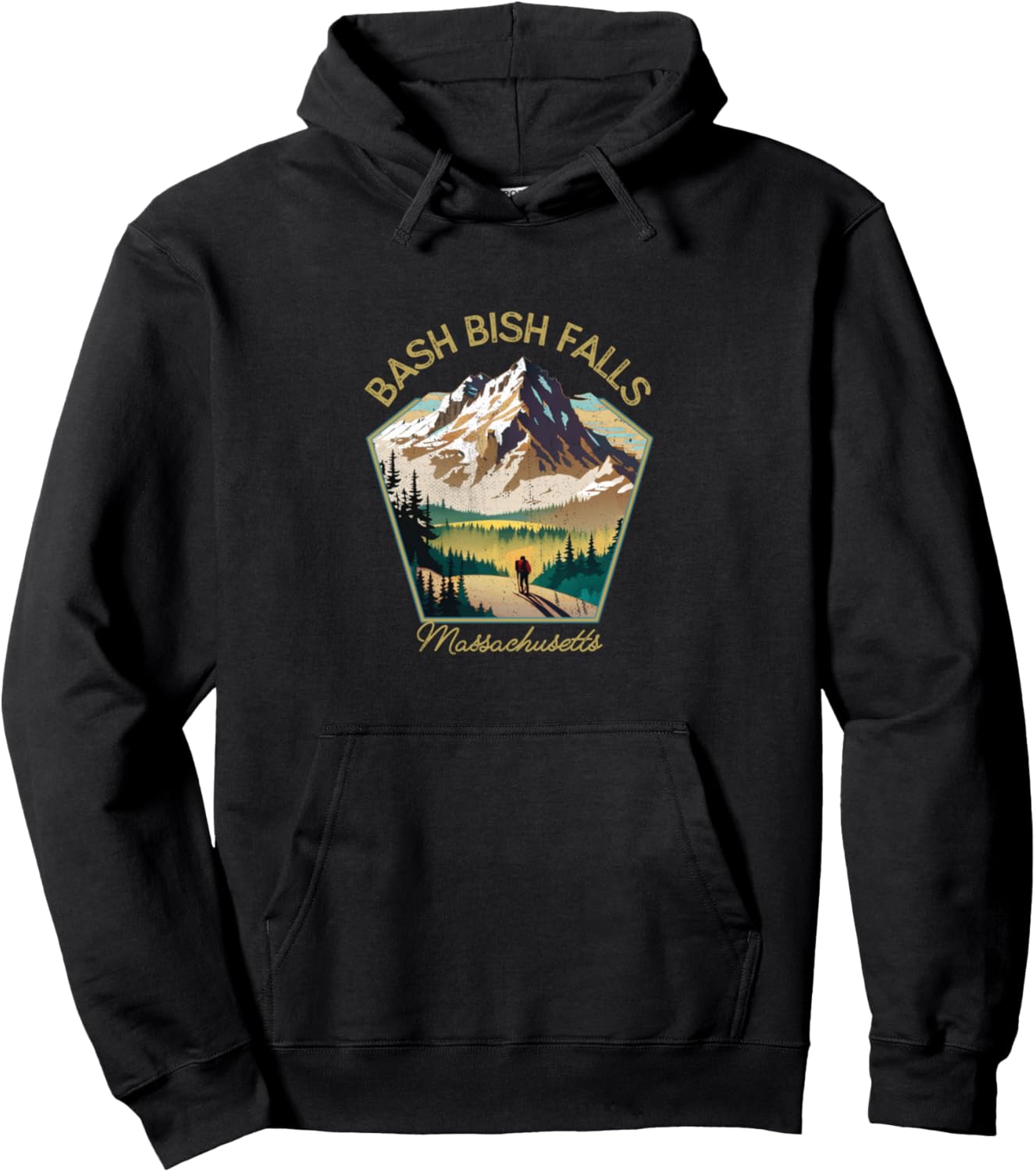 

Ретро-одежда Bash Bish Falls - сувенирная толстовка Bash Bish Falls Bash Bish Falls Massachusetts Hiking Clothes Co., черный