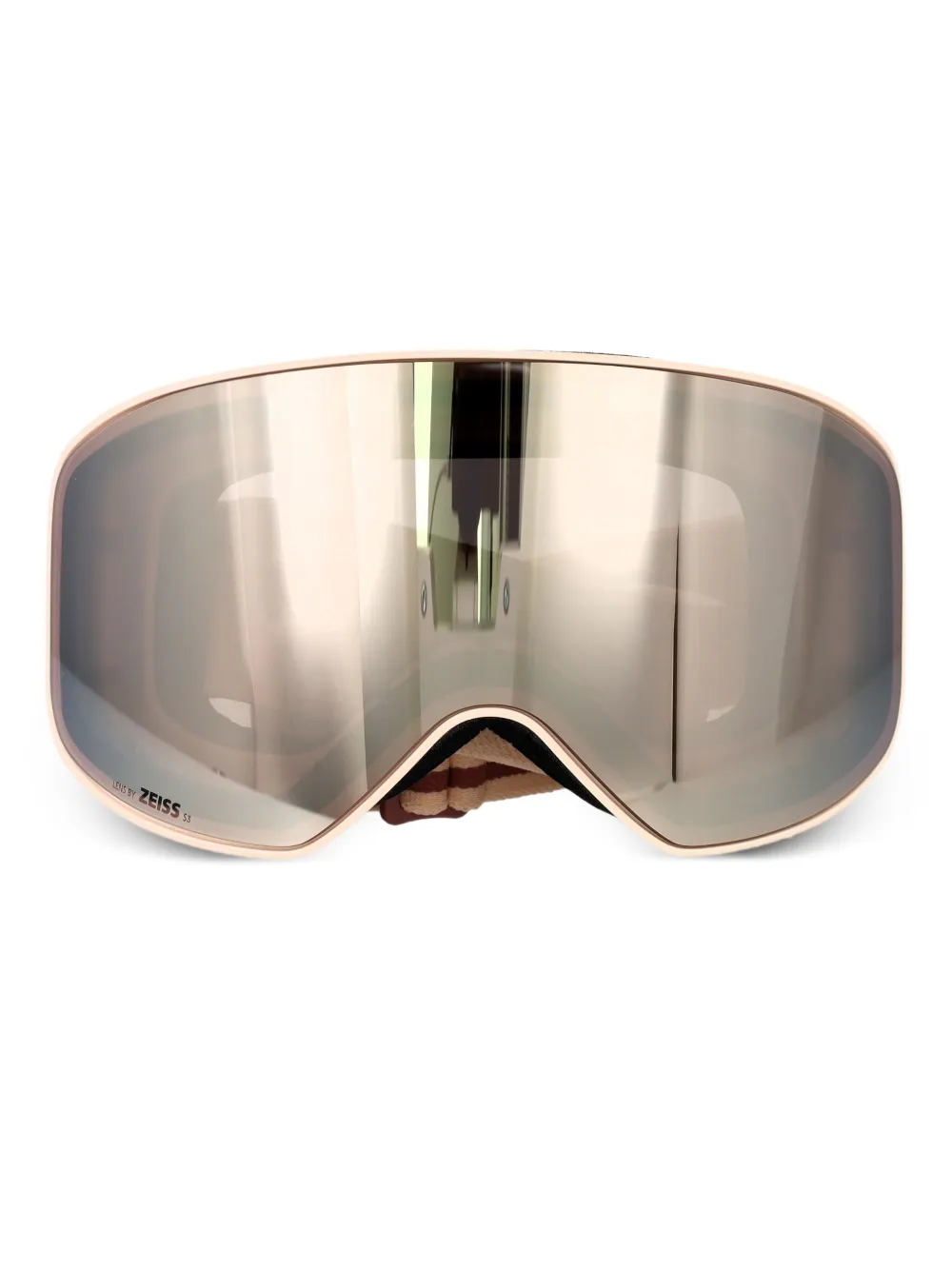 

Лыжные очки с ремешком с логотипом Chloé, светло-бежевый