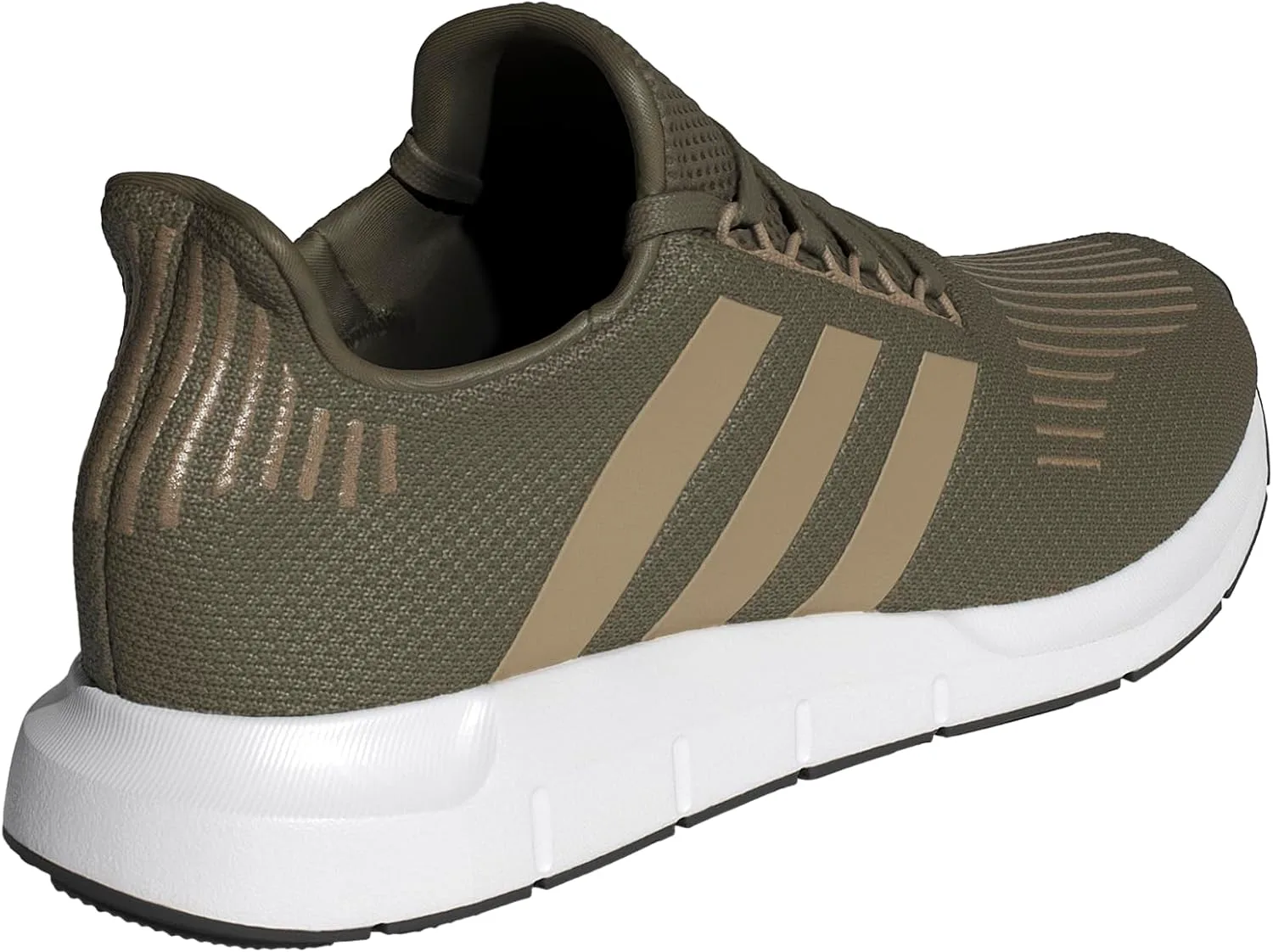 Мужские кроссовки для бега Adidas Swift Run 1.0, оливково-белый — фото 3