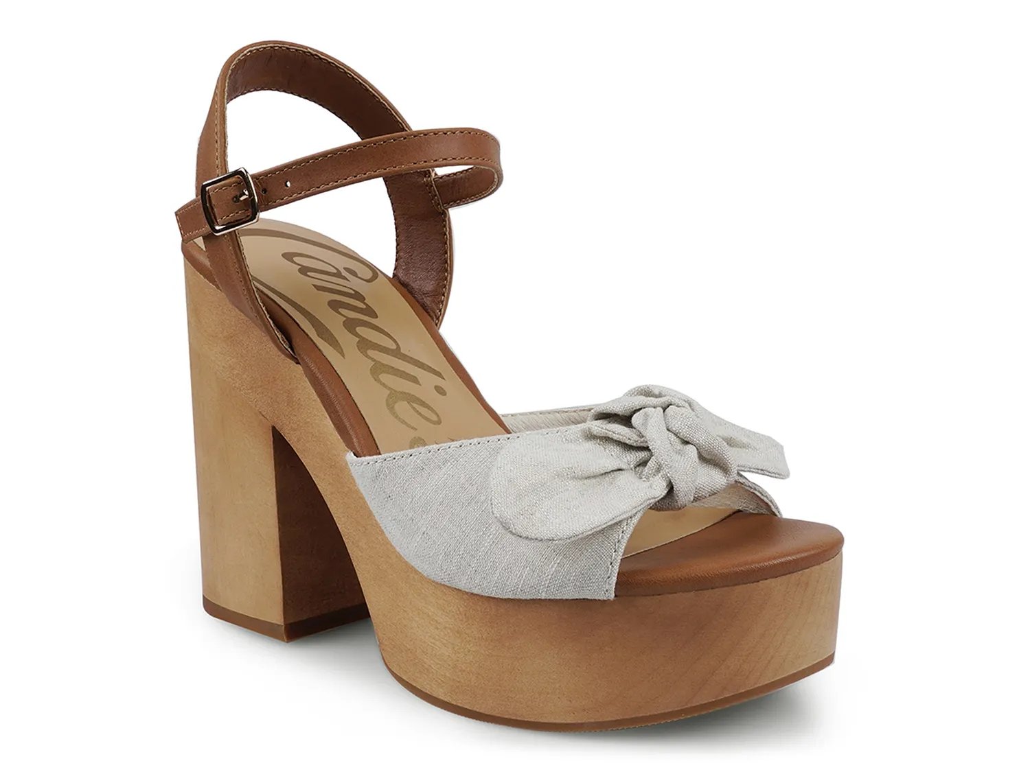 Сандалии Candie's Colbey Platform Sandal, белый/коричневый
