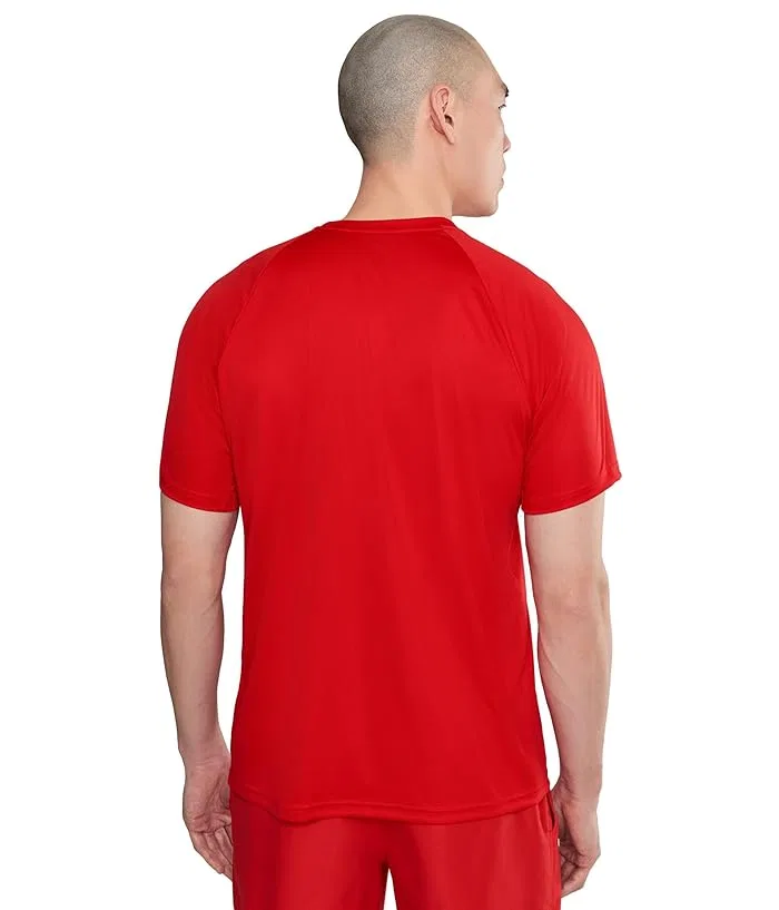 Футболка для плавания Nike Swim Essential Short Sleeve Hydroguard, University Red — фото 4